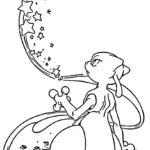 coloriage Mewtwo pour enfant de à imprimer