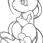 coloriage Mewtwo pour enfant a imprimer gratuit