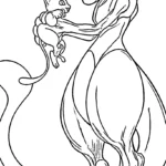 coloriage Mewtwo a colorier en ligne gratuitement