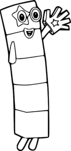 coloriage Numberblocks gratuit à imprimer