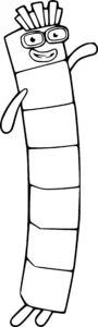 coloriage Numberblocks a imprimer