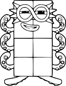 coloriage Numberblocks pour enfant de à imprimer