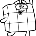 coloriage Numberblocks a colorier en ligne