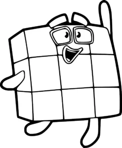 coloriage Numberblocks a colorier en ligne