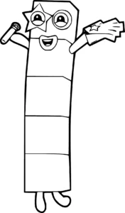 coloriage Numberblocks pour enfants a imprimer gratuit