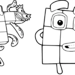 coloriage Numberblocks pour enfants a imprimer gratuit