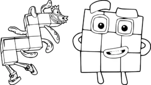 coloriage Numberblocks pour enfants a imprimer gratuit