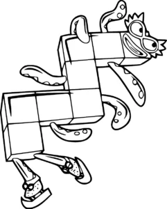 coloriage Numberblocks de pour enfants