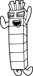 coloriage Numberblocks gratuit