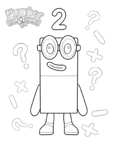 coloriage Numberblocks pour enfant gratuit