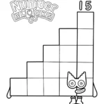 imprimer coloriage Numberblocks pour enfant