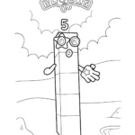 coloriage Numberblocks gratuit à imprimer