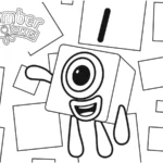 coloriage Numberblocks à imprimer