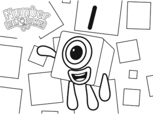 coloriage Numberblocks à imprimer