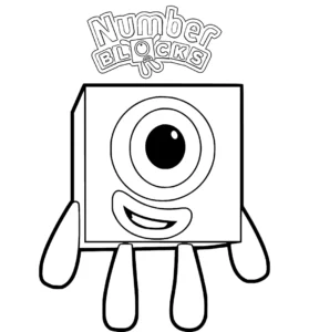 coloriage Numberblocks pour enfant à imprimer