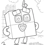 imprimer coloriage Numberblocks pour enfant