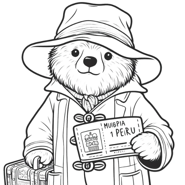 Tranh tô màu Paddington