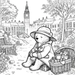 coloriage Paddington pour enfant de 4 ans