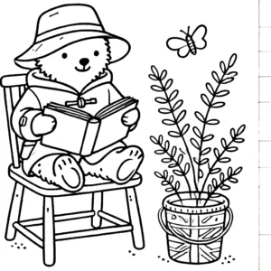 coloriage Paddington de pour enfants