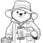 coloriage Paddington pour enfant