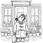 coloriage Paddington à imprimer a4