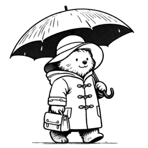 coloriage Paddington pour enfants à télécharger