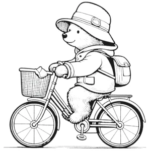 coloriage Paddington pour enfant de 4 ans