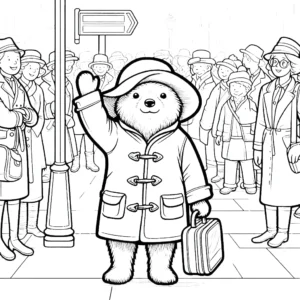 imprimer coloriage Paddington pour enfant