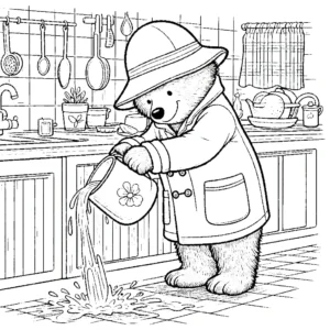 coloriage Paddington pour enfants à imprimer