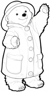 coloriage Paddington de pour enfants