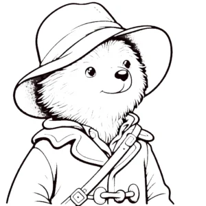 coloriage Paddington a colorier en ligne