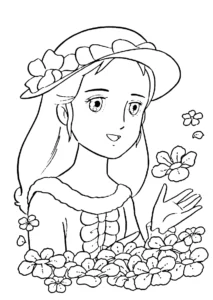 coloriage Princesse Sarah d