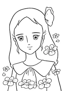 coloriage Princesse Sarah pour bebe a imprimer