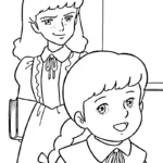 coloriage Princesse Sarah a imprimer gratuit