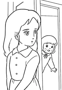 a imprimer coloriage Princesse Sarah gratuit