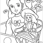 coloriage Princesse Sarah gratuit a imprimer