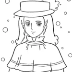 coloriage Princesse Sarah à imprimer pour enfant de 12 ans