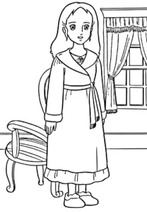 coloriage Princesse Sarah en ligne