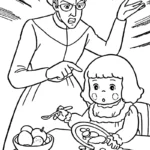 coloriage Princesse Sarah a colorier en ligne gratuitement