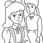 coloriage Princesse Sarah à imprimer gratuitement pdf