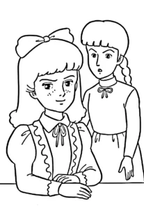 coloriage Princesse Sarah à imprimer gratuitement pdf