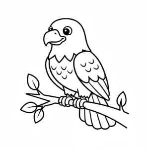 coloriage Pygargues à Tête Blanche gratuit