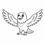 coloriage Pygargues à Tête Blanche gratuit à imprimer