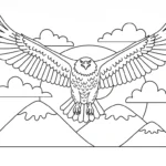 coloriage Pygargues à Tête Blanche pour enfant de 10 ans