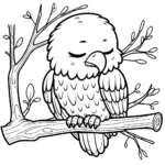 coloriage Pygargues à Tête Blanche pour enfant de 8 ans