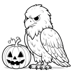 coloriage Pygargues à Tête Blanche gratuit à imprimer