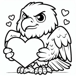 coloriage Pygargues à Tête Blanche à imprimer pdf gratuit