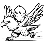 coloriage Pygargues à Tête Blanche gratuit pour enfants