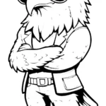 coloriage Pygargues à Tête Blanche gratuit en ligne