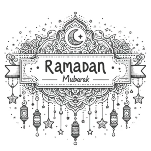 coloriage Ramadan pour enfants a imprimer
